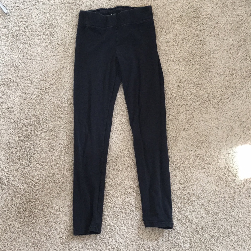 full length high waisted black leggings